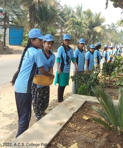 Note: Shramdan ... NSS Camp... March 2022..A.C.S. College Palus